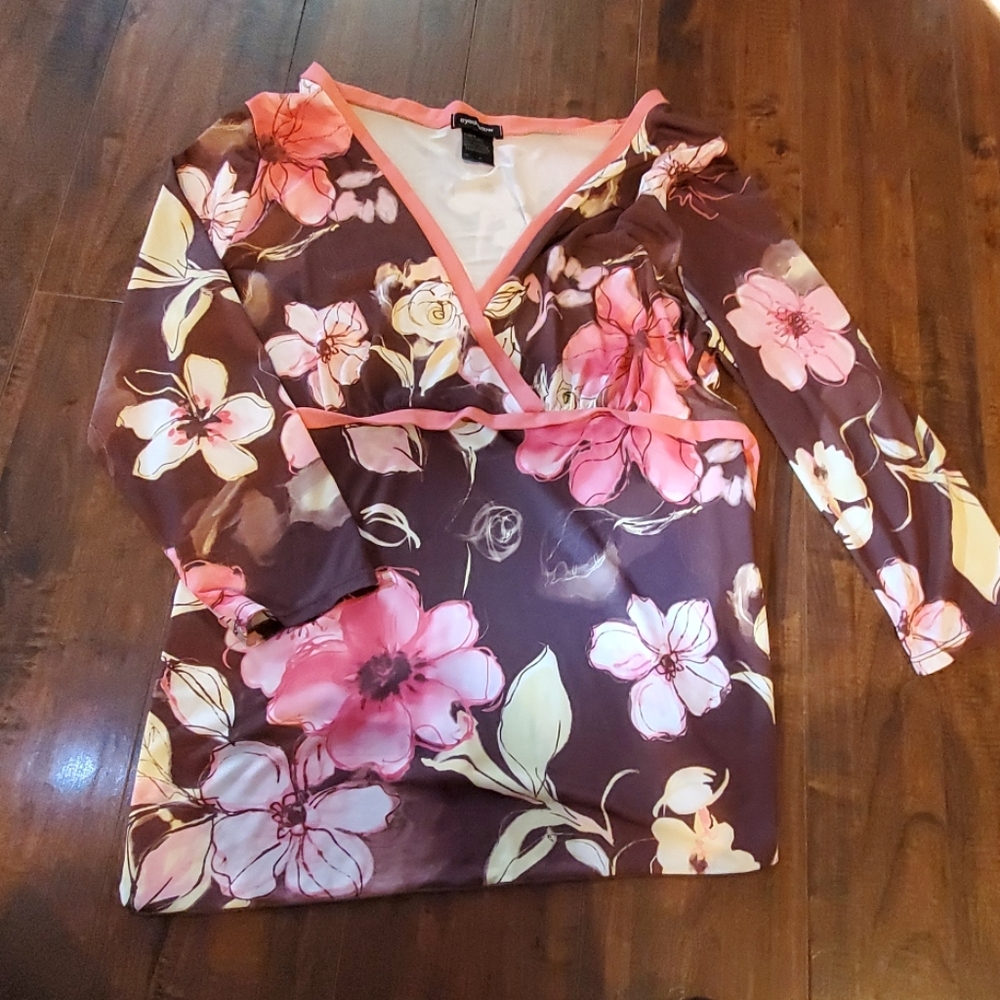 Juniors medium eyeshadow tie back dress top